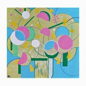 Brigitte Mathé, Bouquet Spring 1, 2021, Acryl auf Leinwand