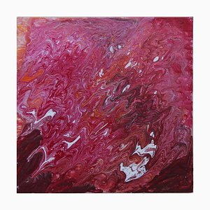 Brigitte Mathé, Abstract 1,2021, acrílico sobre lienzo