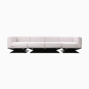 Wool Sectional Sofa by Luigi Pellegrin for MIM Roma, Set of 4
