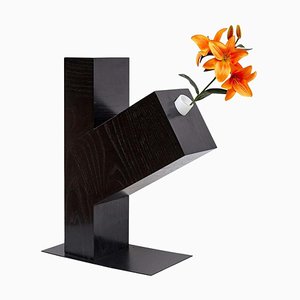 Omega Vase from 27 Woods for a Chinese Artificial Flowers by Ettore Sottsass, 1995