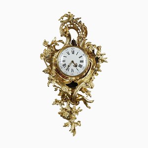 Large Rococo Style Clock Sconce