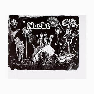 Damien Deroubaix, Die Nacht, 2017, Litografía