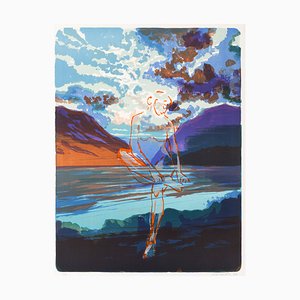 Olivier Masmonteil, Baigneuse 3 (Se Retirant une Épine), 2017, Lithograph