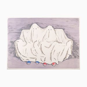 James Rielly, French Ghosts, 2017, Lithograph