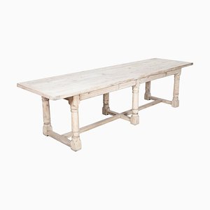 English Refectory Table in Bleached Pine
