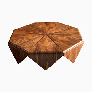 Rosewood Petalas Coffee Table by Jorge Zalszupin for L Atelier, 1965