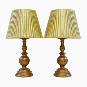 Danish Bedside Table Lamps, 1970s, Set of 2