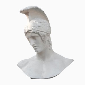 Plaster Bust of Achilles, Italy, 1950s