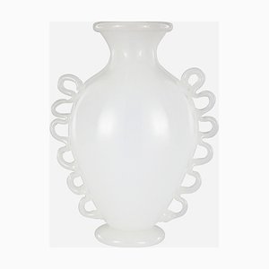 Vase en Verre de Murano avec Poignées par Martinuzzi pour Venini