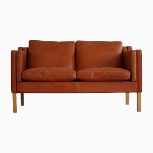 Mid-Century Cognac Leather Sofa, 1970s
