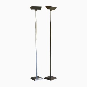 Mid-Century Floor Lamps in Brass, Belgium, 1970-1980s, Set of 2