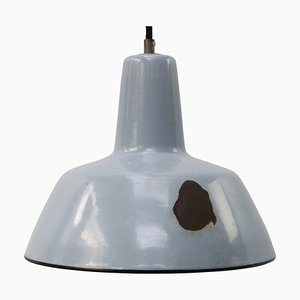 Lampada a sospensione vintage industriale smaltata di Philip