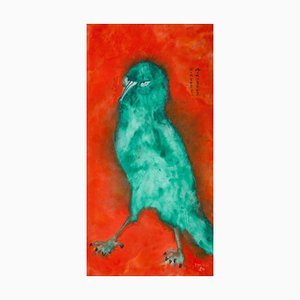 Wu You, Bird Look, 2021, Ink on Paper, Framed