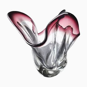 Italienische Lila Vase aus Muranoglas von Seguso, 1960