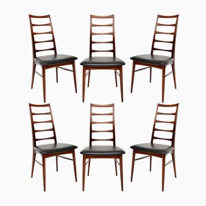 Danish Rosewood Lis Dining Chairs by Niels Koefoed, Set of 6
