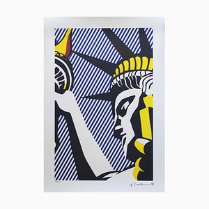 1980er Original Stunning Roy Lichtenstein I Love Liberty Limited Edition Lithographie