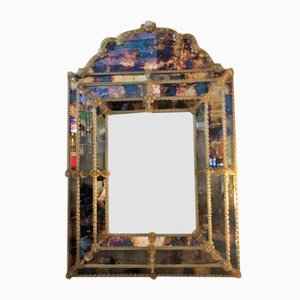 Großer antiker venezianischer Spiegel aus Muranoglas, 1920er