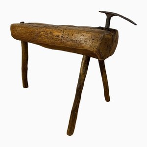 Rustic Wooden Stool for Shoemakers Trade
