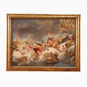 The Paradise Painting, 18th-Century, Oil on Canvas, Framed