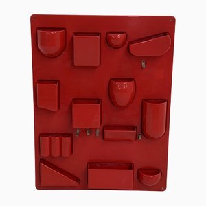 Red Ustensilo Wall Organizer by Dorothee Becker Maurer for Design M, 1960s