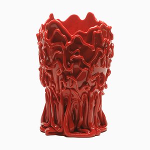 Vaso Medusa rosso opaco di Gaetano Pesce per Fish Design