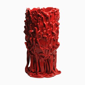 Vaso Medusa XL rosso opaco di Gaetano Pesce per Fish Design