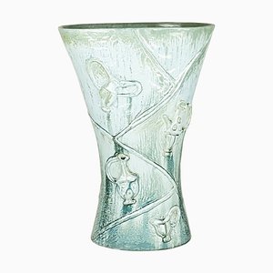 Mid-Century Schirmständer aus azurblauer & grauer Keramik von Antonia Campi für SCI Laveno