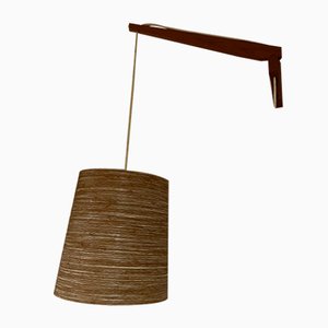 Lampada da parete in teak, Danimarca, anni '60