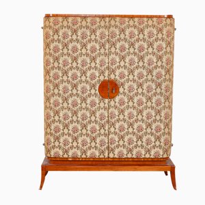 Upholstered Cherry Wood Cabinet by Josef Frank, Austria, 1930s