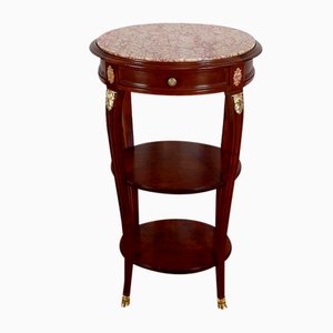 Small Louis XVI Style Solid Mahogany Side Table