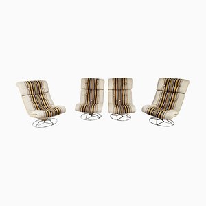 Lounge Chairs, 1970s, Set of 4