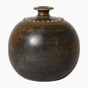 Stoneware Vase by Stig Lindberg for Gustavsberg