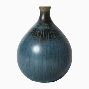 Stoneware Vase by Stig Lindberg for Gustavsberg