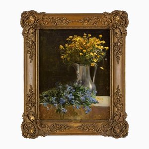 Brindeau de Jarny, Natura morta con fiori di campo, fine XIX o inizio XX secolo, olio su tela