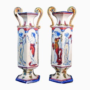 Vases by Gualdo Tadino, Early 20th Century, Set of 2