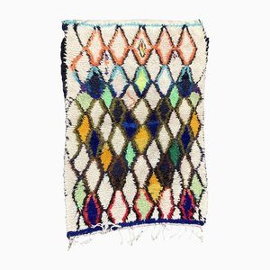 Antiker Azilal Berber Teppich aus Wolle & Baumwolle