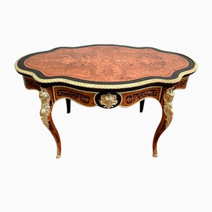 Mesa Napoleon III Violonée de madera preciosa, mediados del siglo XIX