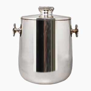 Midcentury Ice Bucket in Stainless Steel by Aldo Tura for Macab, 1960s