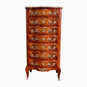 Early 20th Century Louis XV Style Marquetry Chest of Drawers