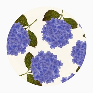 Crema Blue Hydrangea Tischset von MariaVi