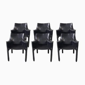 CAB 413 Chairs by Mario Bellini for Cassina, Set of 6