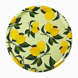 Round Lemon Tray Placemat by MariaVi