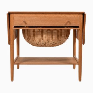 AT-33 Sewing Table in Oak by Hans J. Wegner for Andreas Tuck, 1950s
