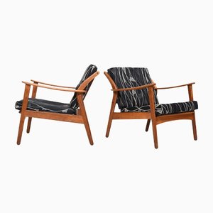 Set of Mid-Century Danish Easy Chairs by Nils Kofoed