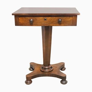 Mesa auxiliar Sellette inglesa victoriana, década de 1800