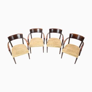 Catalog H-224 Chairs by Jindřich Halabala, Czechoslovakia, 1930s, Set of 4