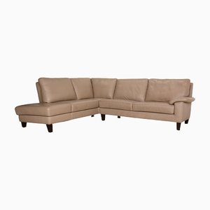 Grey-Brown Leather Flex Plus Corner Sofa by Ewald Schillig