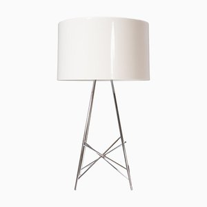 White and Chrome Ray Table Lamp by Rodolfo Dordoni for Flos