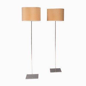 Jute Peggy Floor Lamps by Enrico Franzolini for Karboxx, Set of 2