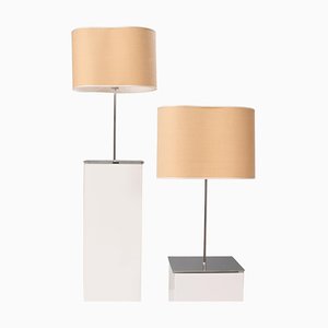 Jute Peggy Table Lamps by Enrico Franzolini for Karboxx, Set of 2